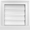 Ekena Millwork Vertical Surface Mount PVC Gable Vent: Functional, w/ 2"W x 2"P Brickmould Sill Frame, 14"W x 14"H GVPVE14X1403SF - alternate 1